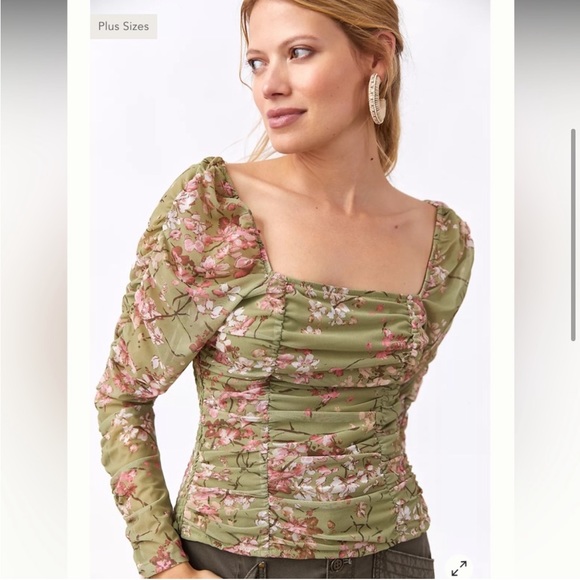 Anthropologie Ruched Top - Picture 1 of 7